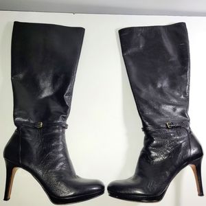 NINE WEST NWCALIFA HEELED BOOTS IN Black SIZE 10.5